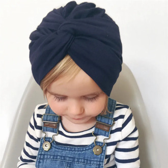 Baby Headbands Solid Cotton Turban Headband for Baby Girls Stretchy Beanie Hat Headwear Baby Hairband Faixa Cabelo Para Bebe