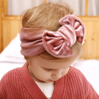 Baby Headbands Turban Gold Velvet Hairbands Newborn Baby Turban Infant Toddler Elastic Hair Bands Baby Girl Hair Accessories