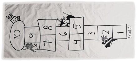 Baby Hopscotch Spel Mat Kids Activiteit Play Gym Matten Cartoon Afdrukken Kinderen Zuigeling Avontuur Tapijt Road Tapijt Kruipen Deken