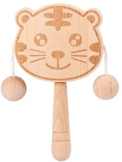 Baby Houten Cartoon Traditionele Spinning Muziek Rammelaar Drum Hand Bell Musical Educatief Speelgoed 2