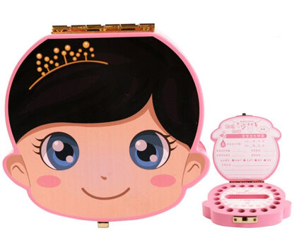 Baby Houten Tand Doos Spaans Engels Kids Organizer Opbergdoos Baby Baby Jongen Meisje Melk Tanden Lanugo Navelstreng Collectebus Spain jongen