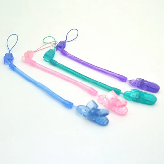 Baby Infant Stretchable Anti-fall Nipple Pacifier Toys Chain Clips Holder Nipple Teether Fittings Retractable Pacifier Clips
