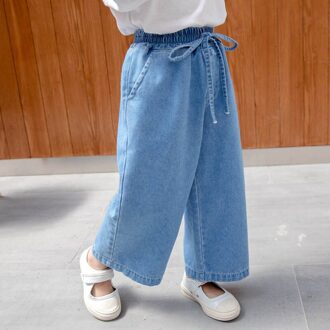 Baby Jeans Wijde Pijpen Broek Jeans Baby Effen Kleur Jeans Baby Girl Lente Herfst Meisjes Kleding 2T