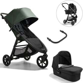 Baby Jogger City Mini GT2 Briar kinderwagen Green inclusief reiswieg en veiligheidsbeugel Groen