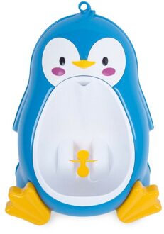 Baby Jongen Potty Toilet Training Pinguïn Kinderen Stand Verticale Urinoir Jongens Pee Baby Peuter Muur Gemonteerde blauw