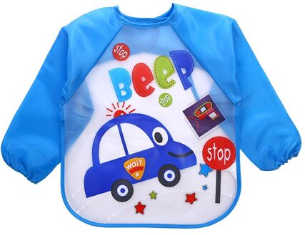 Baby Jongen Slabbetjes Waterdichte Lange Mouw Meisje Slabbetjes Kids Burp Doek Voeden Bib Met Pocket Kind Schort Kiel