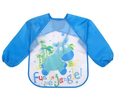 Baby Jongen Slabbetjes Waterdichte Lange Mouwen Cartoon Slabbetjes Peuter Kids Jongens Meisjes Cartoon Lange Mouwen Waterdichte Feeding Schort Bib Kiel