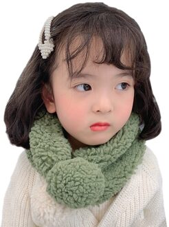 Baby Jongens Meisjes Winter Warmer Pluche Sjaal Zuigeling Kraag Sjaals Met Bal Peuter Halsdoeken C