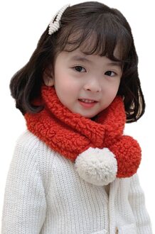 Baby Jongens Meisjes Winter Warmer Pluche Sjaal Zuigeling Kraag Sjaals Met Bal Peuter Halsdoeken C