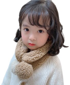 Baby Jongens Meisjes Winter Warmer Pluche Sjaal Zuigeling Kraag Sjaals Met Bal Peuter Halsdoeken