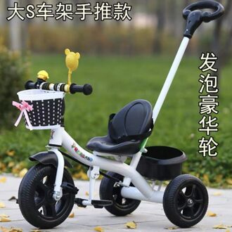 Baby Kids Joggers, Drie Wielen Kinderwagens, Loopfiets Wandelaars Voor 1-5 Jaar, 3C wit