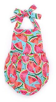 Baby kids meisjes watermeloen bodysuit jumpsuit outfits sunsuit een-stukken clothing peuter meisje baby zomer sunsuit bodysuits 18m