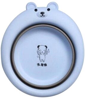 Baby Kids Opvouwbare Wastafel Huishouden Kinderen 'Cartoon Vouwen Voet Wastafel Baby Telescopische Draagbare Dikke Plastic Wastafel BL2