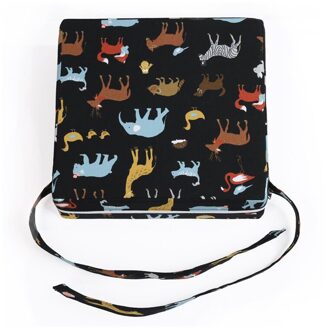 Baby Kids Stoel Booster Kussen Kinderstoel Verhogen Hoogte Seat Pad Mat Stoelkussens AN88 Zwart
