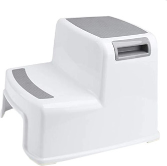 Baby Kids Wide+2 Step Stool For Kids Toddler Stool Toilet Potty Training Slip Resistant Soft Grip Safe As Bathroom Potty Stool