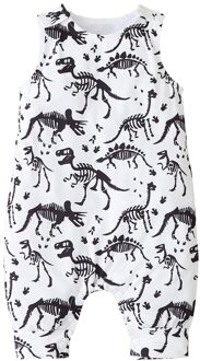Baby & Kinderen Baby Baby Kleding Mode Mouwloze Dinosaurus Print Romper Stijlvolle Romper Voor Jongens Meisjes 9-12M