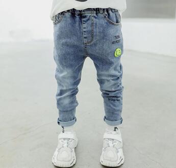 Baby Kinderen Cartoon Jeans Kinderen Jeans Lente Kinderkleding Casual Broek Slanke Elastische Voeten Broek 2-8 Y 7T