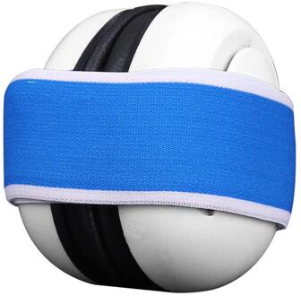 Baby Kinderen Geluiddichte Oorbeschermer Bescherming Noiseproof Beschermende Earmuff Slaap Ruisonderdrukking Hoofdtelefoon Met Elastische Heathly wit