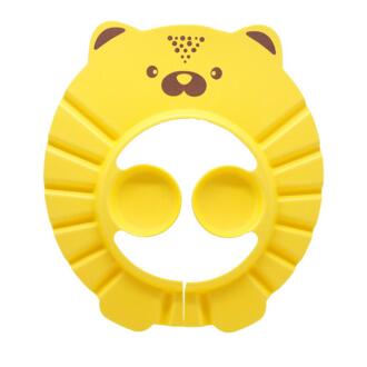 Baby Kinderen Kids Waterdichte Gehoorbescherming Haar Wassen Shampoo Douche Cap Hoed Baby Shampoo Cap Leuke Cartoon Dier geel