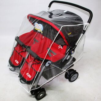 Baby Kinderwagens Regenhoes Voor Twins Clear Wandelwagen Regenjas Wind Dust Shield 1Pc