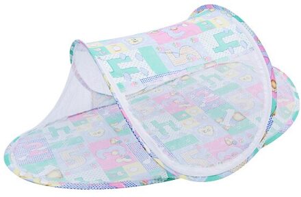 Baby Klamboe Tent Draagbare Opvouwbare Reizen Bed Veilig Mesh Buggy Wieg Vol Cover Netting Klamboe Voor Baby Wieg groen