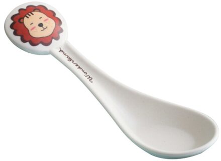 Baby Leuke Lepels Voeden Gerechten Servies Voor Kinderen Bestek Bestek Colher Lepel Siliconen Gereedschap-Voor-Patchwork Lot Soep pollepel leeuw
