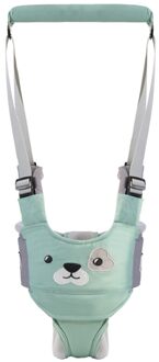 Baby Lopen Harnesses Rugzak Riemen Voor Kleine Kinderen Kids Leuke Cartoon Assistant Learning Veiligheid Reins groen