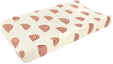 Baby Luierbak Cover Katoen Crib Sheet Baby Peuter Bed Kwekerij Unisex Luier Veranderen Tafel Vel 80x42cm Beige regenboog