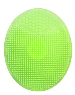 Baby Massage Wassen Pad Gezicht Scrubben Mee-eter Gezicht Schoon Siliconen Shampoo Borstel Douche Bad Gezichtsreiniger Scrubbers groen