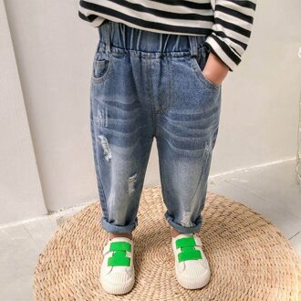 Baby Meisje Jeans Gat Jeans Baby Casual Stijl Jeans Baby Meisje Lente Herfst Baby Meisje Kleding 4T