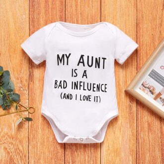 Baby Meisje Jongen Romper Kleding Brief Afdrukken Korte Mouwen Zomer Baby Bodysuit Jumpsuit 9-12 Months