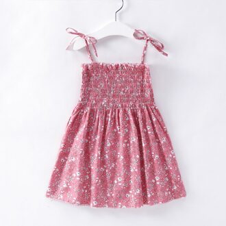 Baby Meisje Kleding Zomer Baby Mode Prinses Bloemen Mouwloze Jurk Kids Printing Sling Kostuum Kinderen Jurken 1-5Y 18m