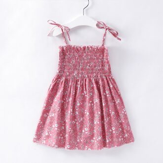 Baby Meisje Kleding Zomer Baby Mode Prinses Bloemen Mouwloze Jurk Kids Printing Sling Kostuum Kinderen Jurken 1-5Y 5T