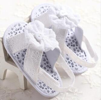 Baby Meisje Peuter Sandalen Schoenen Meisje Bloem Zachte Bodem Anti-slip Kant Baby Schoenen Baby Meisjes Beige / 7-12 Months