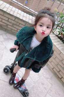 Baby Meisje Winterjas Jas PU Fluwelen Warme Jassen Meisjes Kids Jassen Outfits Kleding Kinderen Uitloper 24M