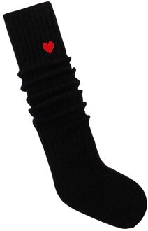 Baby Meisjes Kleurrijke Kids Sokken Voor Meisjes Jongens Winter Katoenen Sokken Knie Hoge Kinderen Sokken Solid Kids Producten Lage Prijs zwart