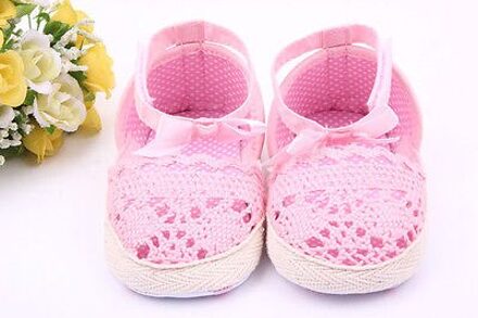 Baby Meisjes Schoenen Maat 0-18 Maanden Soft Antislip Prewalker Pasgeboren 3 Size Roze / 7-12 Months