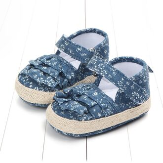 Baby Meisjes Zachte Zool Sandalen Antislip Katoen Prinses Jurk Schoenen Infant Wandelen Sneakers A / 7-12 Months