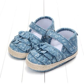 Baby Meisjes Zachte Zool Sandalen Antislip Katoen Prinses Jurk Schoenen Infant Wandelen Sneakers B / 13-18 months