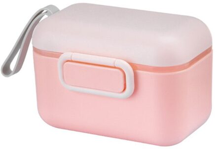 Baby Melkpoeder Draagbare Babyvoeding Opslag Formule Dispenser Granen Baby Melkpoeder Doos Cartoon Outdoor Draagbare Melk Kan roze-S