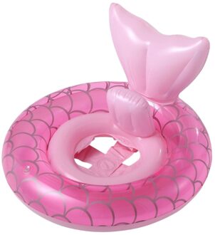 Baby Mermaid Zwemmen Ring Float Opblaasbare Peuter Drijvende Bed Veiligheid Zwemmen Cirkel Ring Kinderen Taille Pool Party Speelgoed 0 to 5 years old