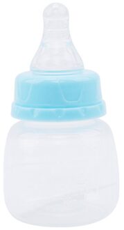 Baby Mini Draagbare Voeden Bpa Gratis Veilige Pasgeboren Kids Verpleging Feeder Vruchtensap Melk Flessen 60Ml blauw