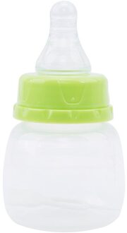 Baby Mini Draagbare Voeden Bpa Gratis Veilige Pasgeboren Kids Verpleging Feeder Vruchtensap Melk Flessen 60Ml groen
