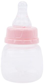 Baby Mini Draagbare Voeden Bpa Gratis Veilige Pasgeboren Kids Verpleging Feeder Vruchtensap Melk Flessen 60Ml roze