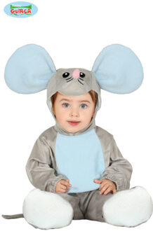 Baby Muis Kostuum Zilver - Grijs