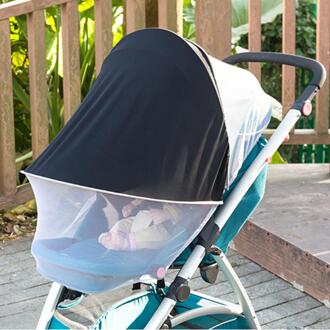 Baby Multifunctionele Kinderwagen Universele Klamboe Zonnescherm Anti-Uv Opvouwbare Klamboe Super Uv-bescherming Zonneklep Luifel