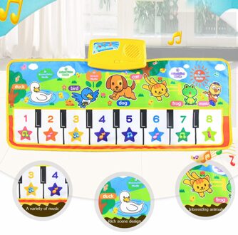 Baby Musical Mat Met Animal Voice Spelen Matten Touch Play Game Musical Tapijt Mat Vroege Educatief Speelgoed Voor Kids