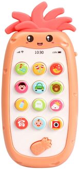 Baby Muzikale Telefoon Speelgoed Met Licht En Geluid Peuters Kinderziektes Telefoon Speelgoed rood