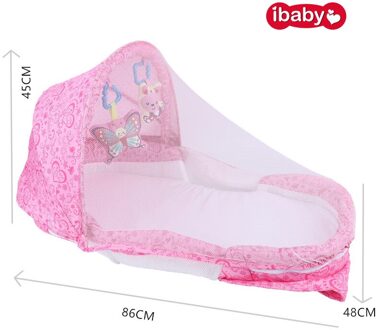 Baby Nest Bed Wieg Draagbare Verwijderbare En Wasbare Crib Reizen Bed Voor Kinderen Baby Kids Katoen Cradle wit