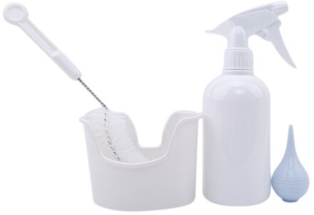 Baby Neuszuiger Set Hygiënische Neus Cleaner Snot Sucker Oor Wassen Gereedschap Soft Pp Care Tools Set